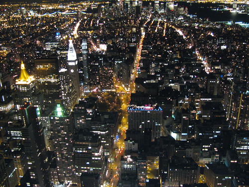 New York City, Night from Empire State
