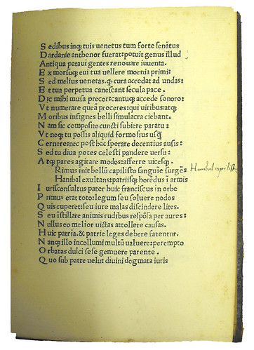 Annotation in Canis, Johannes Jacobus: De ludo equestri Patavii ad Ludovicum Fuscarenum carmen