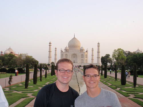 Swiss and me at the Taj Mahal