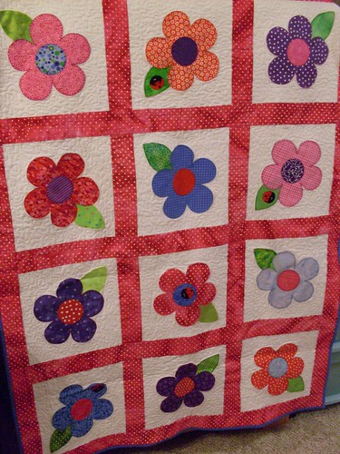 Flower baby quilt