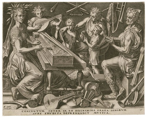 Musica -- Concentum inter se - Cornelis Cort 1565 (Cock, Floris) (Folger)
