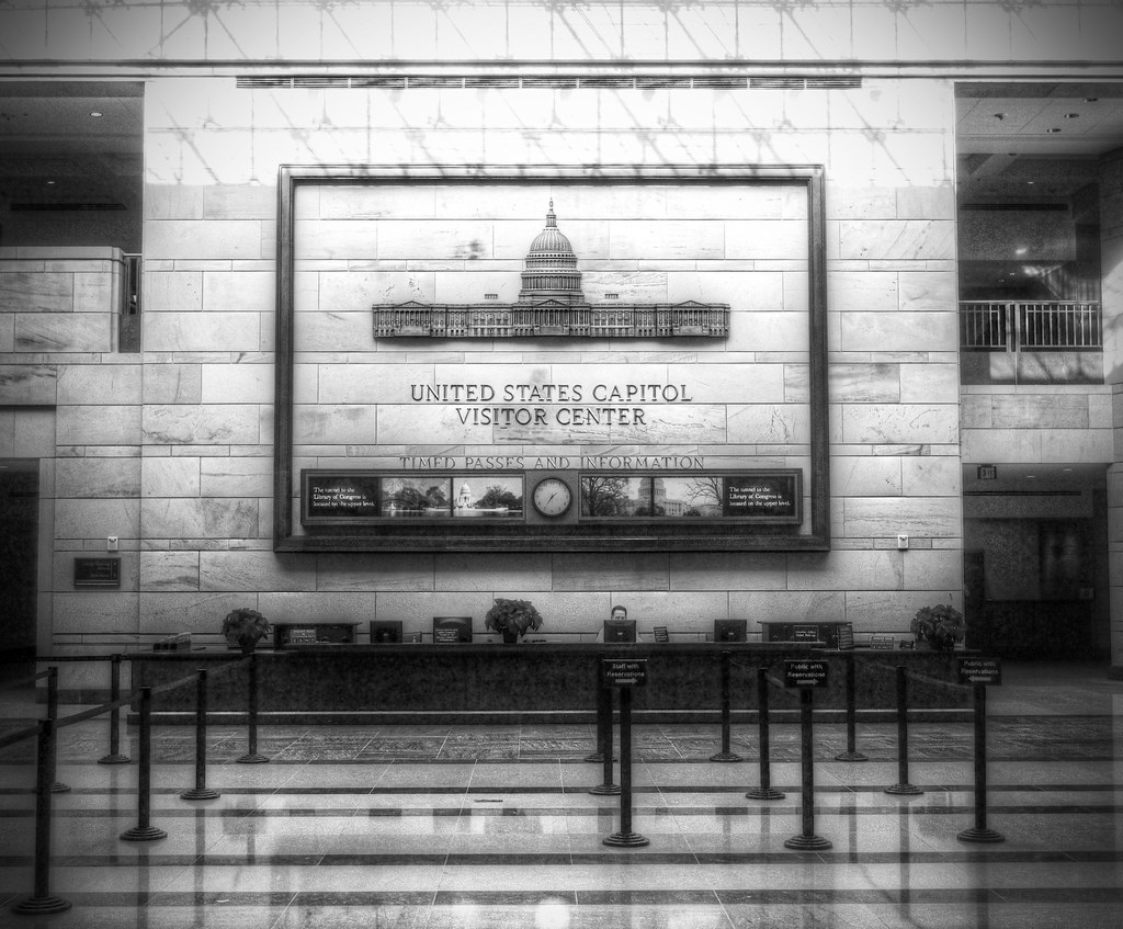 You can't take pictures in the Exhibition Hall of the Capitol Visitor Center