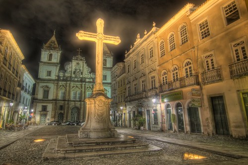 Cross in Pelourinho Square