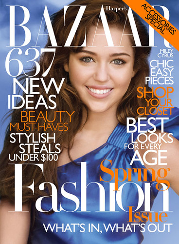 Miley Cyrus - Harper's BAZAAR cover by Pupluvable.