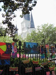 New Orleans' Jackson Square and the cathedral (c2010 FK Benfield)