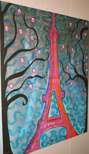 Paris Canvas 18" x 28" by Rick Cheadle Art and Designs