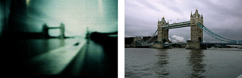 Tower Bridge - Pinhole Vs Digital
