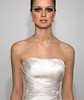 Luxurious strapless dress for the wedding.