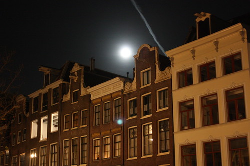 Moon over Amsterdam