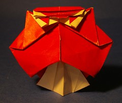 Buho - Owl - Chouette (Roman Diaz) Papier kraft provenant d'un sac
