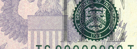 US Treasury new money logo