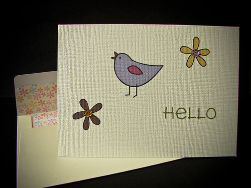 HELLO Card (1 Bird)