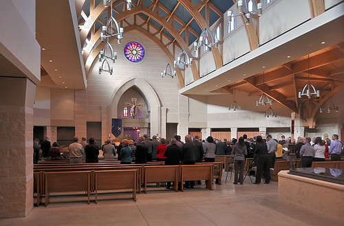 Saint Clare of Assisi Roman Catholic Church, in O'Fallon, Illinois, USA - interior