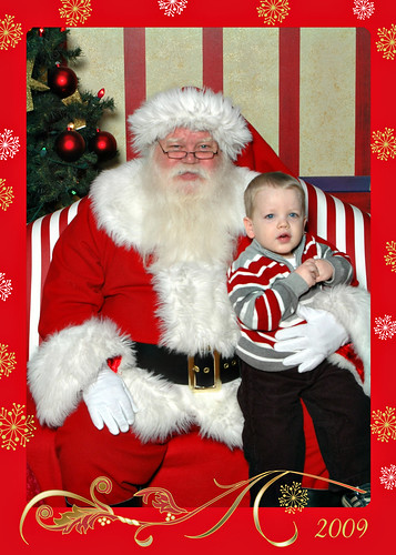 Brennan with Santa 2009