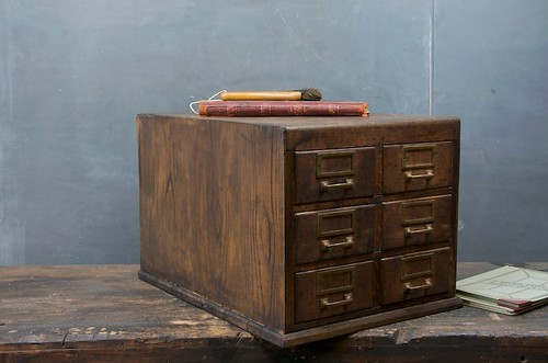 Oak six drawer cabinet_Factory 20
