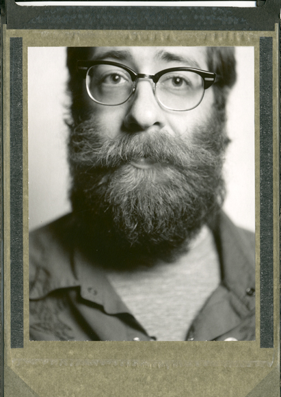 Polaroid of Michael "Mackle" Eades from the Whiskerino Throwdown