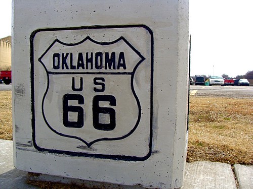 Route 66 in East Tulsa, Oklahoma