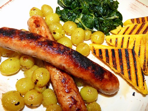 Vineyard Sausages with Grapes