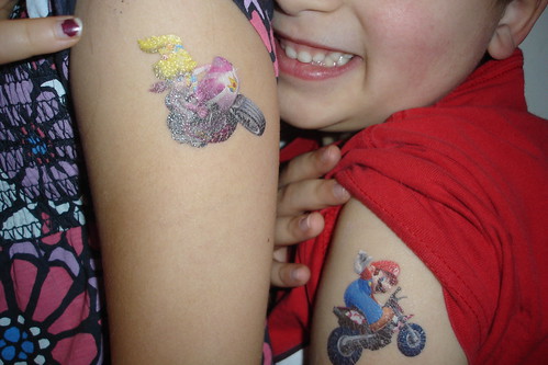 Closeup of the tatoos