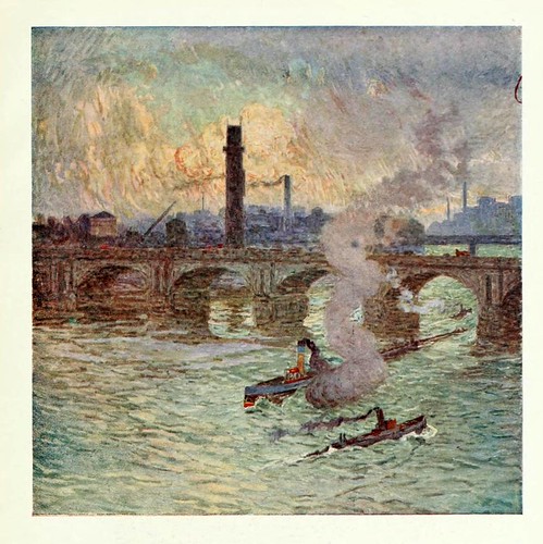 002-Pictures of London 1919- Tiempo borrascoso-pintura de Emile Claus