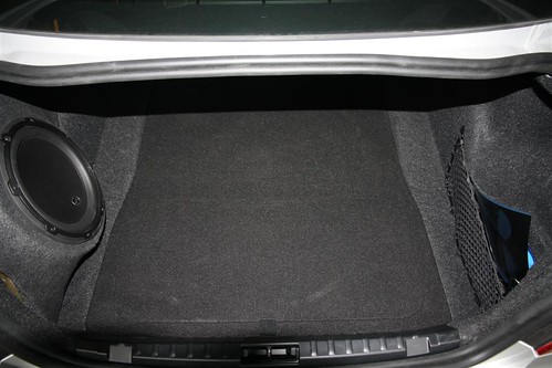 Custom trunk liner installed