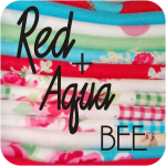 Red + Aqua Bee
