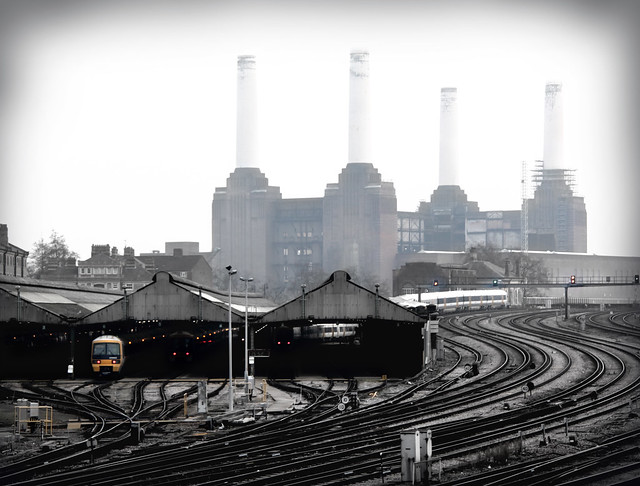 Battersea Power Station from Ebury Bridge, Belgravia