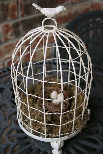 Spring bird cage