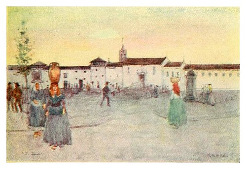 003-Resplandor crepuscular en Braga-Through Portugal 1907- A.S. Forrest