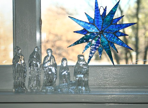 glass nativity
