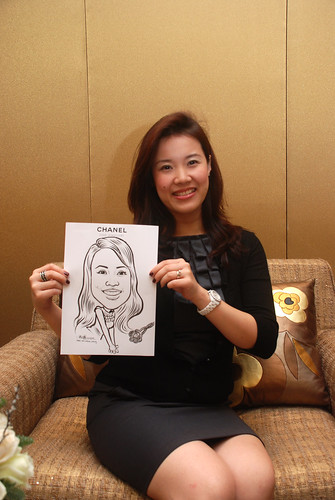 Caricature live sketching for Chanel Day 1 - 1b
