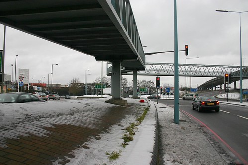 The North Circular Road at the M1 Motorway