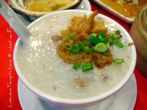 Shredded Chicken and Century Egg Congee - The Ming Room, BSC