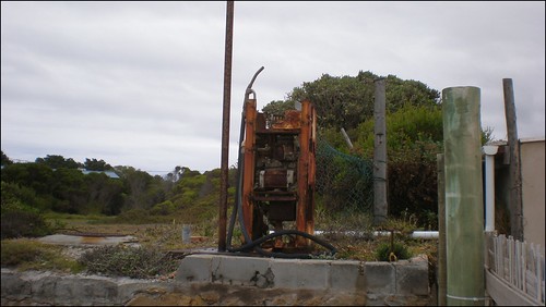 Old gas pump in Betty's Bay