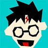 Potter Puppet Pal Quilt Block - Harry