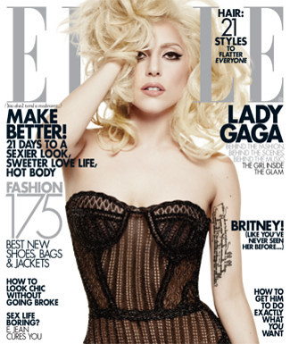 Lady Gaga Elle Cover. Lady GaGa On The Cover Of Elle