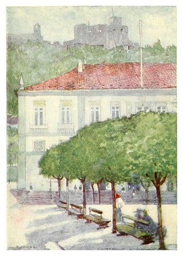 005-Un rincon entre el Ayuntamiento y el convento en Thomar-Through Portugal 1907- A.S. Forrest
