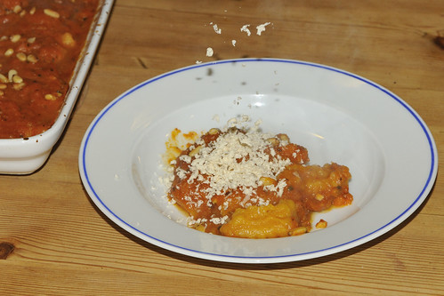 Gnocchi with grated scheese