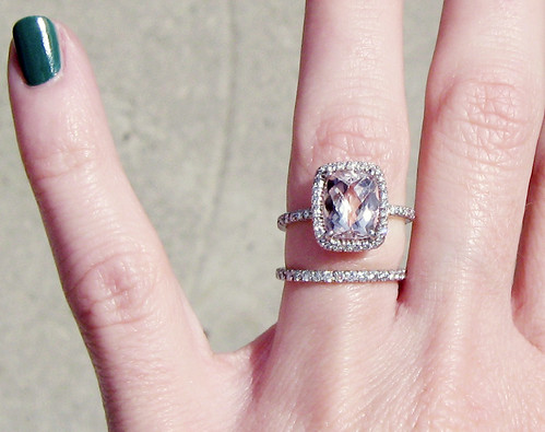 engagement ring with pink stone pave diamonds 10