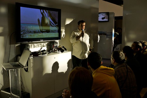 Mini conférence stand Panasonic Salon de la Photo 2009