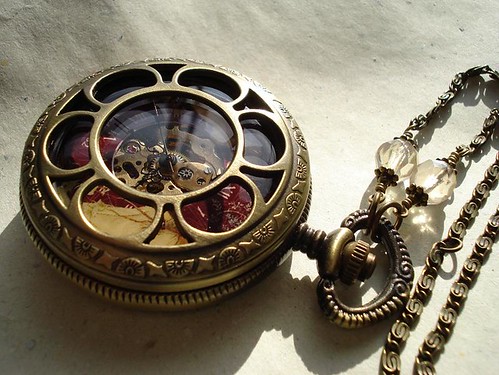 Art nouveau Pocket watch Necklace