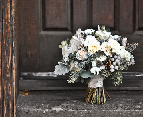 I seriously LOVE this bouquet for a winter wedding Flowers