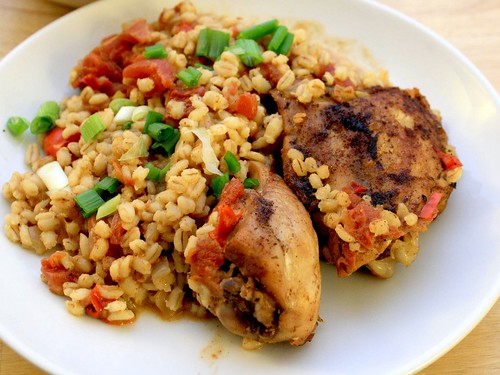 Spiced Chicken with Barley