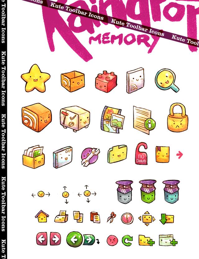 RM Kute Toolbar Icons