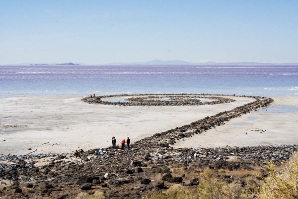 The Spiral Jetty of the Great Salt Lake