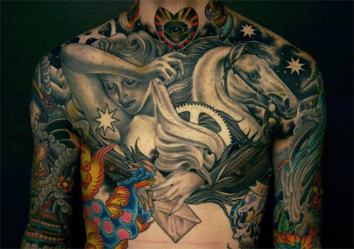 tattoo body painting works of the maestro