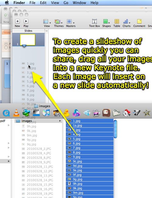 Create an image slideshow in Keynote