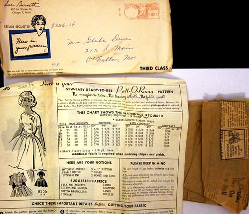 Vintage Mail Order "Patt-O-Rama" Pattern 8356.