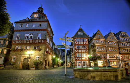 Herborn Market Place in Germany