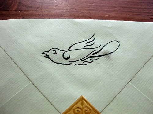 Letterbird closeup